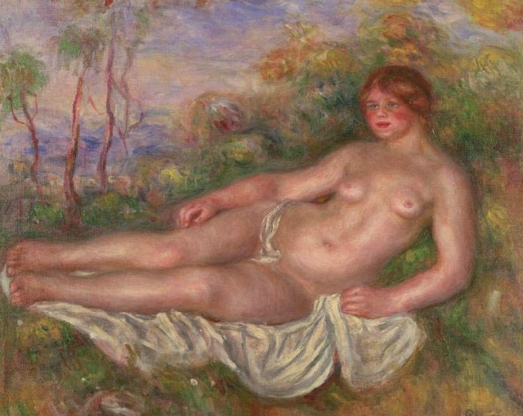 Pierre-Auguste Renoir Reclining Woman Bather France oil painting art